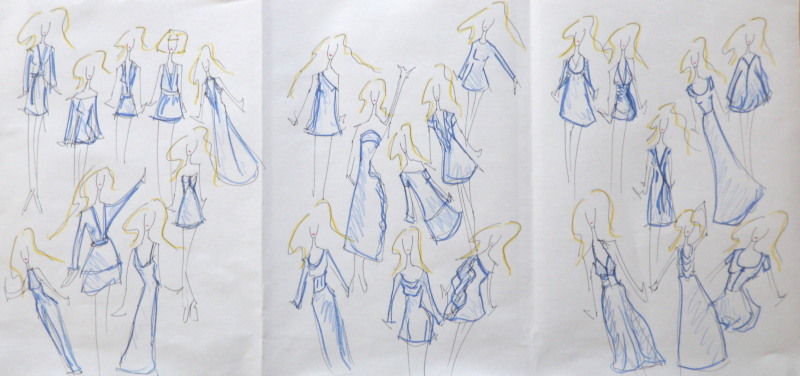 dress designs sketches. Cymbria Fashion Sketches